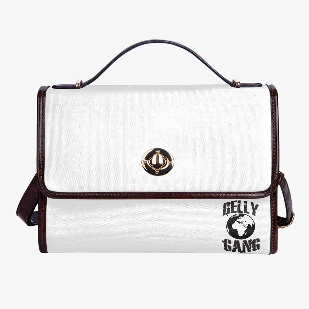 BELLY GANG Leather Flap Satchel Bag