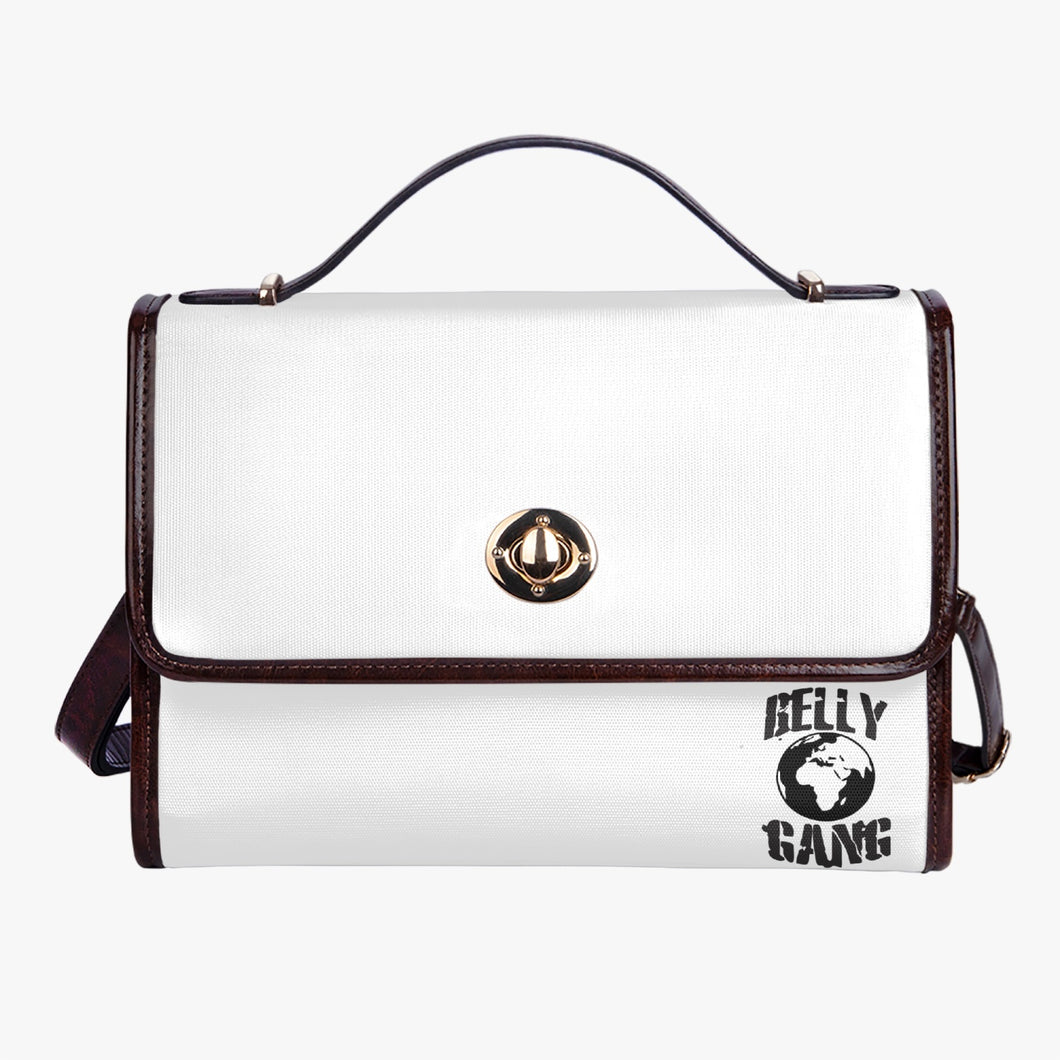 BELLY GANG Leather Flap Satchel Bag