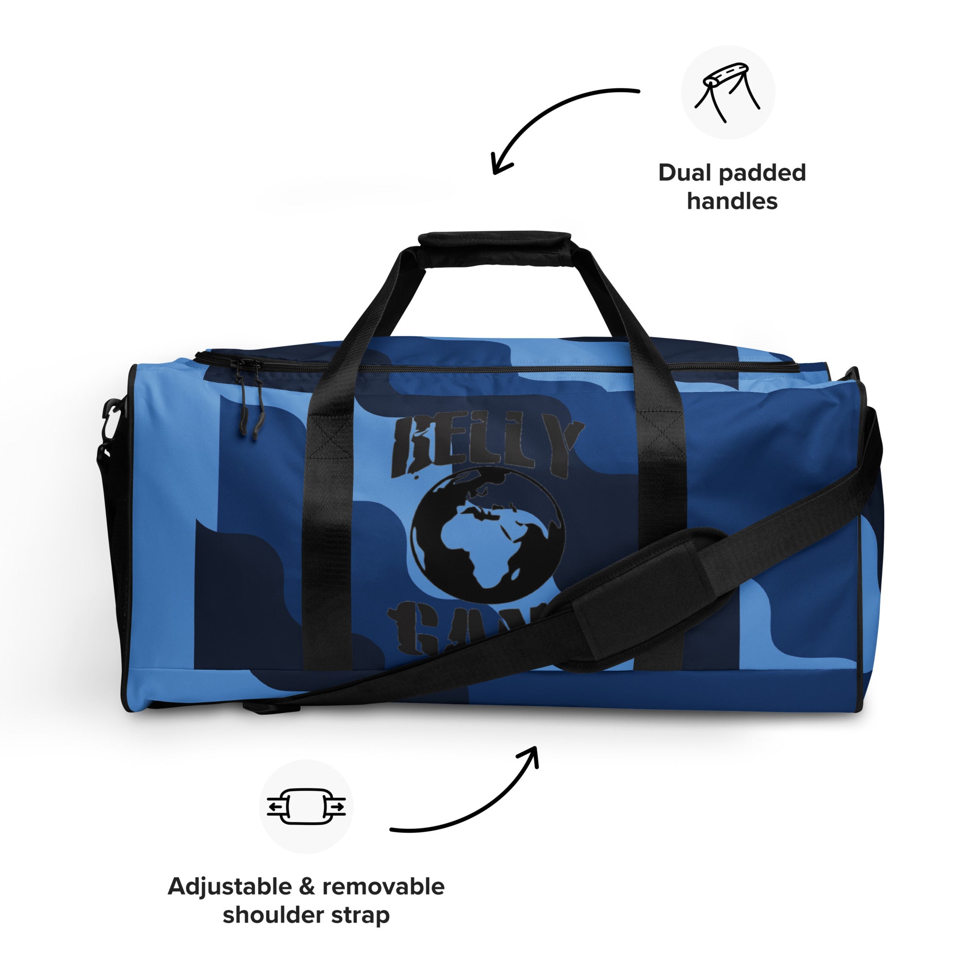 BELLY GANG BLUE WAVE Duffle bag