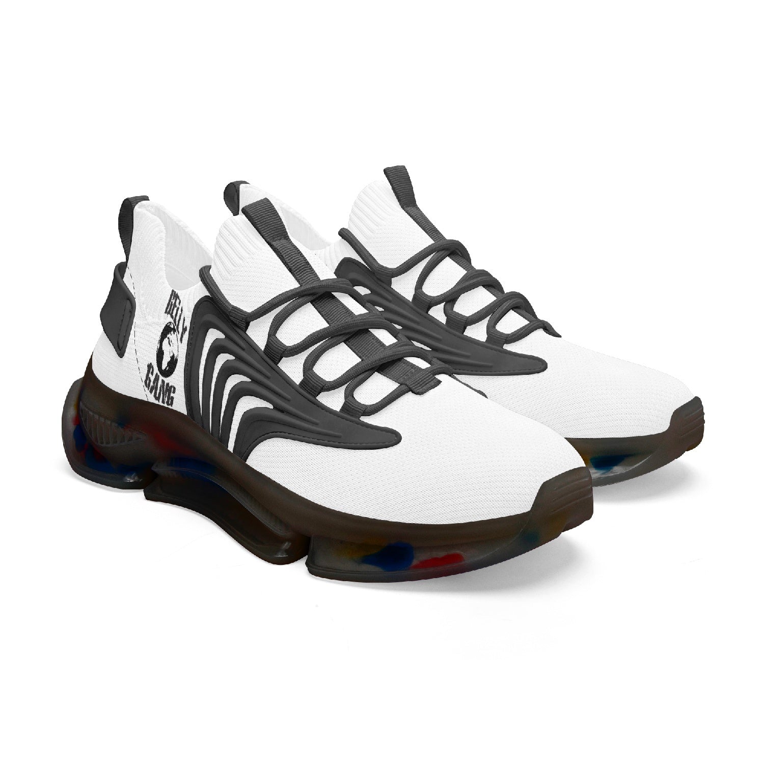 BELLY GANG Belly Wing Style Bounce Mesh Knit Sneakers