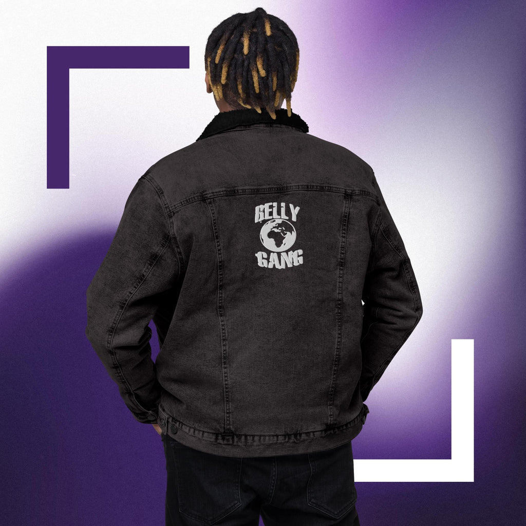 BELLY GANG Unisex denim sherpa jacket