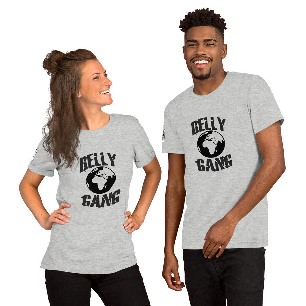 Belly Gang Short-Sleeve Unisex T-Shirt with Youtube QR code