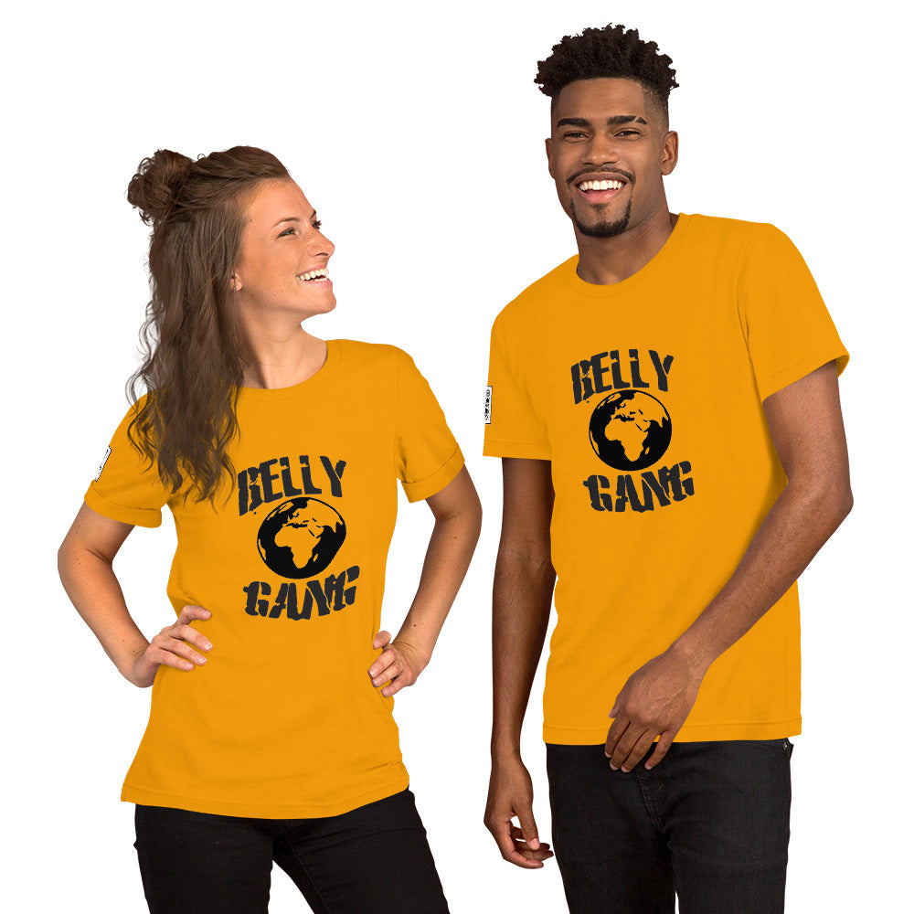 Belly Gang Short-Sleeve Unisex T-Shirt with Youtube QR code