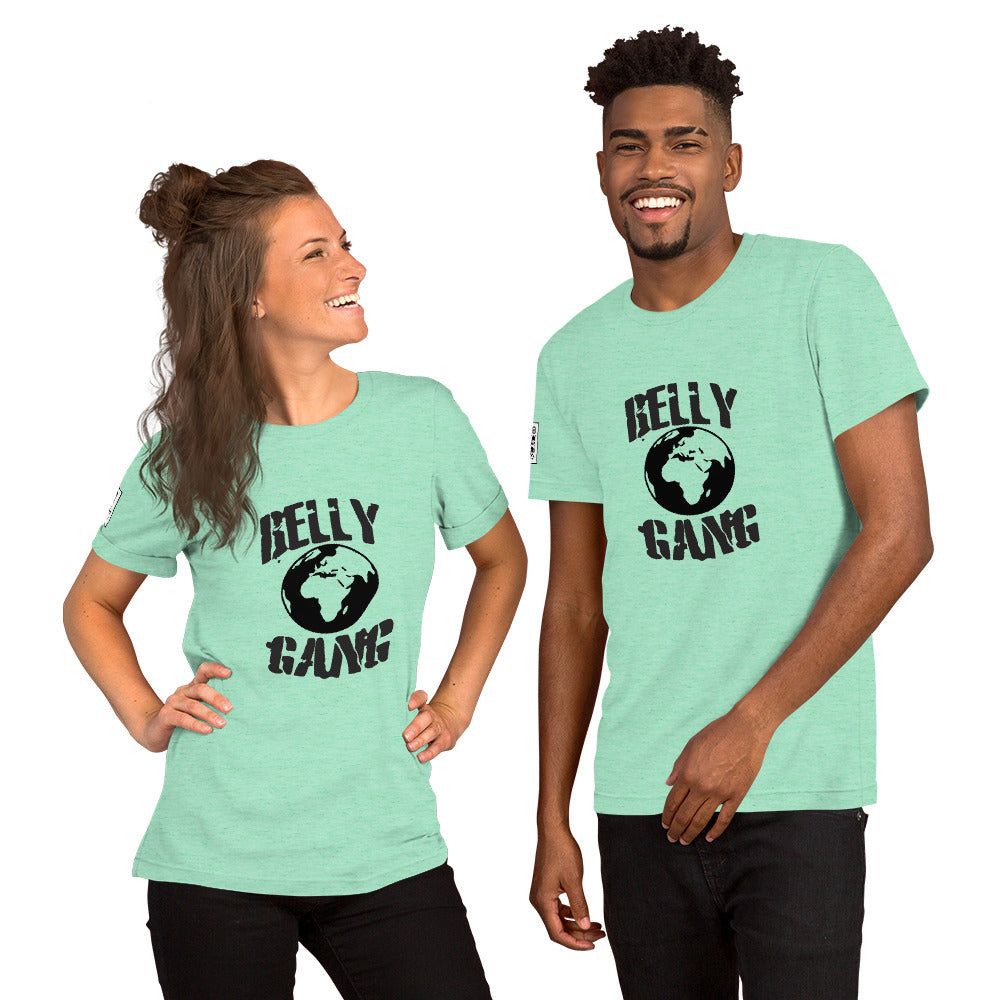 Belly Gang Short-Sleeve Unisex T-Shirt with Youtube QR code