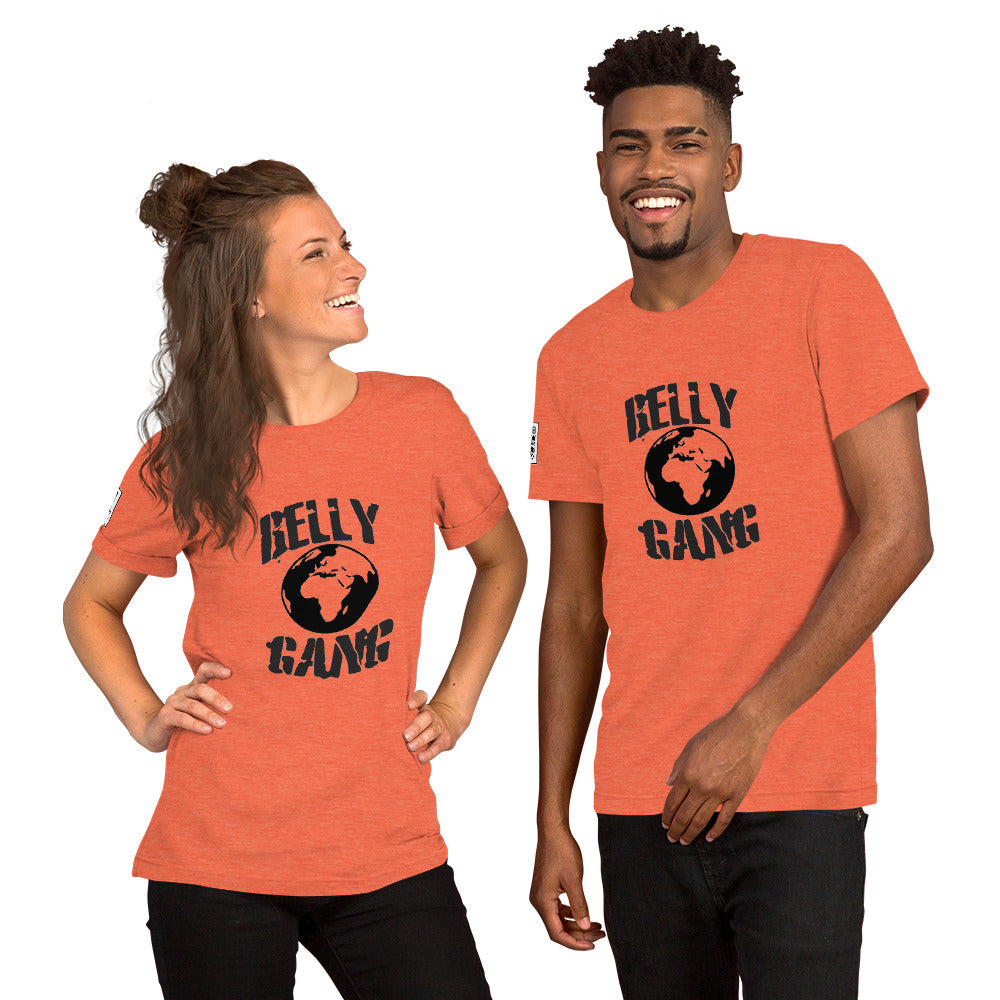 Belly Gang Short-Sleeve Unisex T-Shirt with Youtube QR code