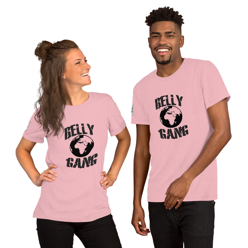 Belly Gang Short-Sleeve Unisex T-Shirt with Youtube QR code