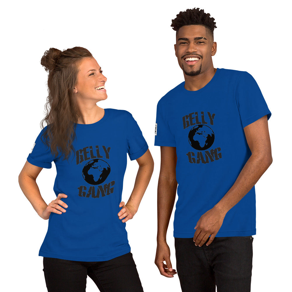 Belly Gang Short-Sleeve Unisex T-Shirt with Youtube QR code