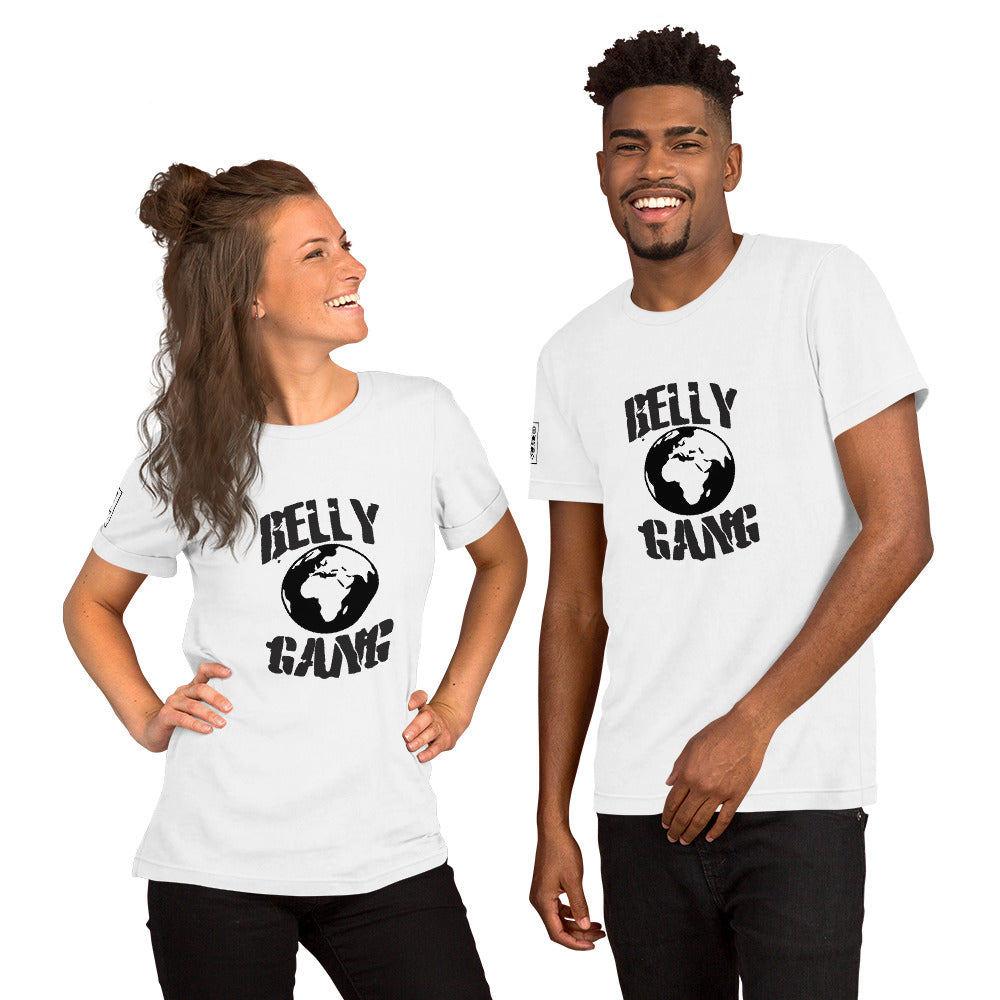 Belly Gang Short-Sleeve Unisex T-Shirt with Youtube QR code